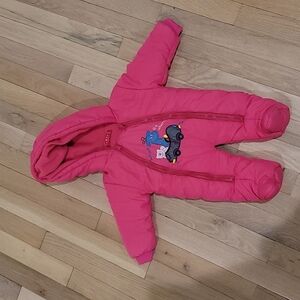Baby girl's snowsuit. Size 3M